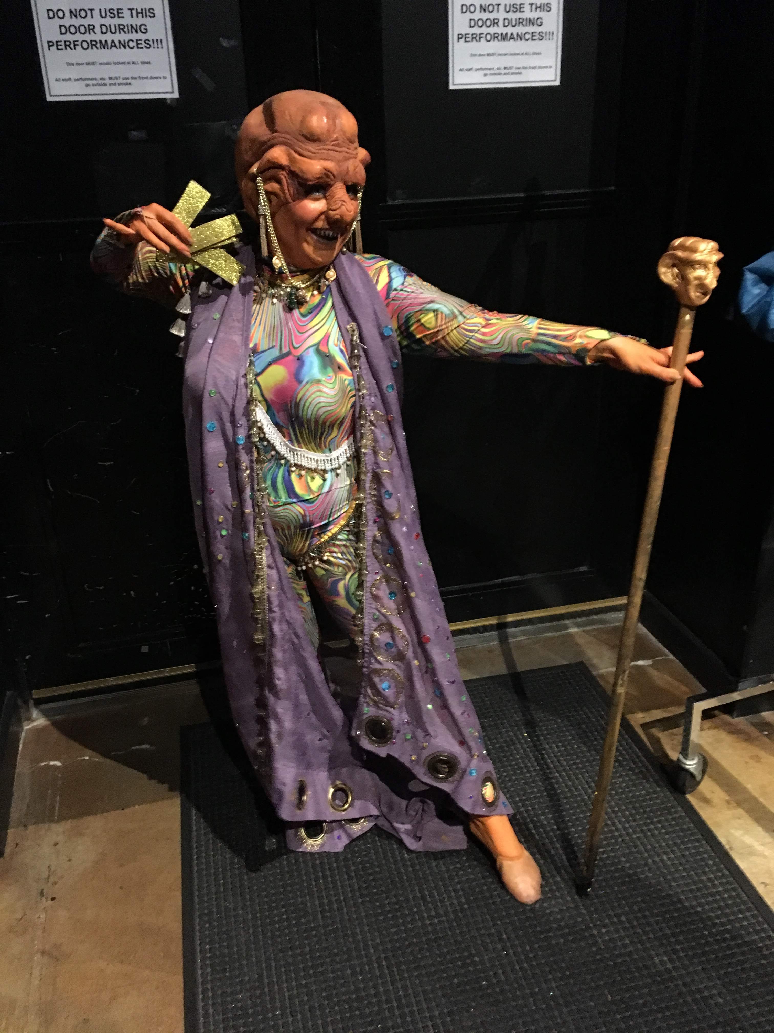 Person dressed in Ferengi costume