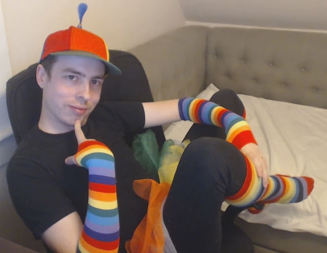 The overall look of the initial rainbow-colored purchases.